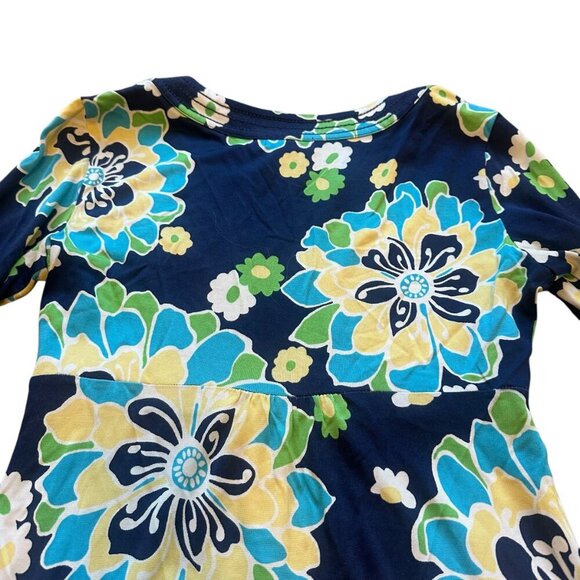 Lilly Pulitzer Twyla Mod Floral Print Dress Bell Sleeves Bold Size Small Women's - Picture 7 of 11